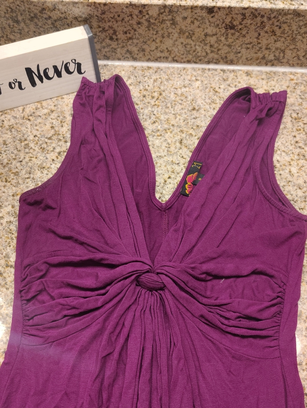 Rue21 Plum Twist-Front Sleeveless Camisole